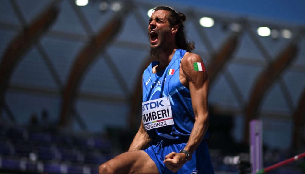 Gianmarco Tamberi tiembla, pero luego se alegra: es la final del Campeonato del Mundo