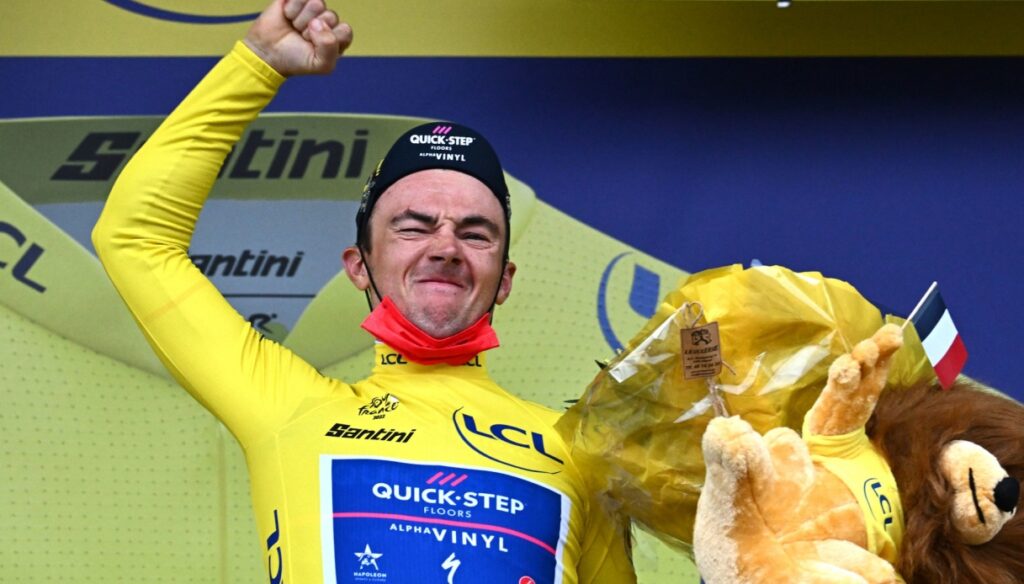 Tour de Francia, Yves Lampaert primer maillot amarillo: Wout van Aert quemado