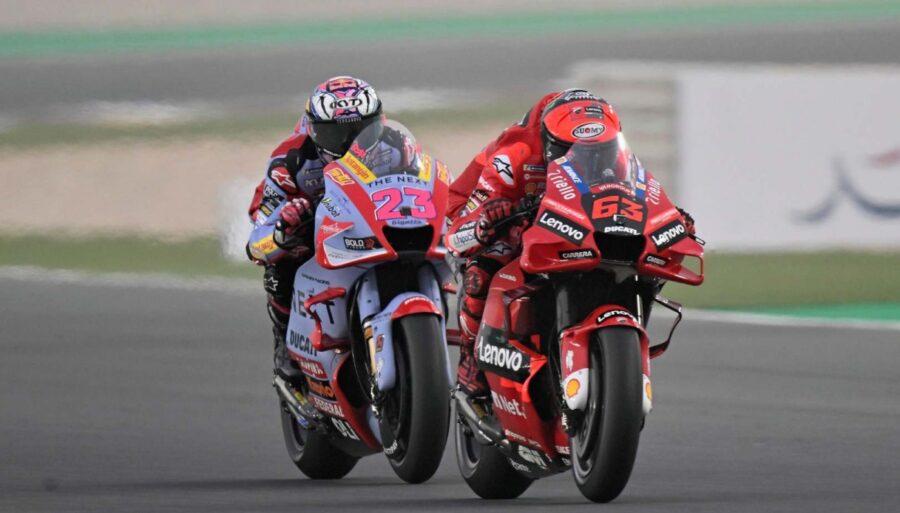 Ducati, Davide Tardozzi se va de vacío sobre Pecco Bagnaia y Enea Bastianini