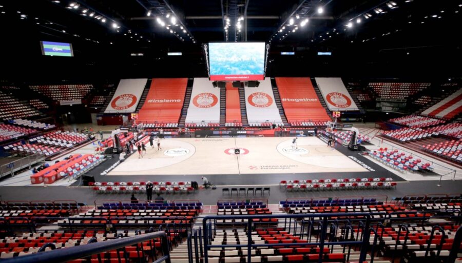 El Olimpia Milano dedica el parquet del Forum a Cesare Rubini