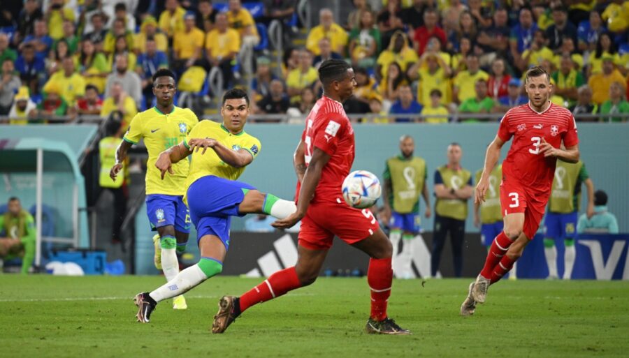 Brasil en octavos de final: Casemiro elimina a Suiza en la final