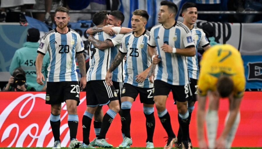 Argentina en cuartos de final con un escalofrío: Australia sale con la cabeza alta