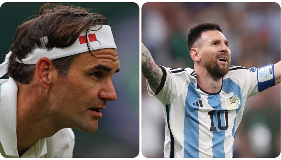 Incluso Roger Federer a los pies de Lionel Messi