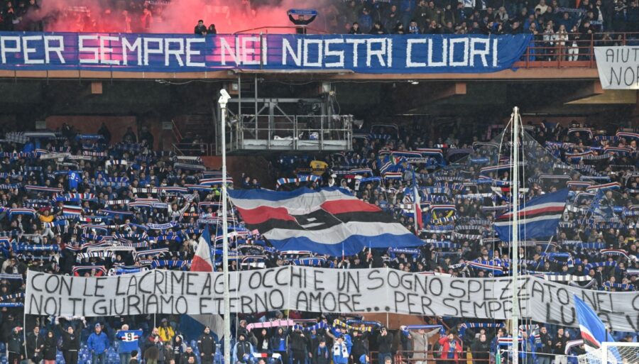 Marassi recuerda a Vialli y Mihajlovic, Dejan Stankovic destrozado por la emoción
