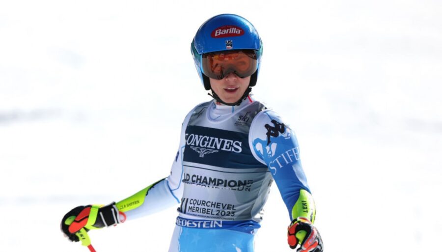 Slalom, Mikaela Shiffrin a medio camino