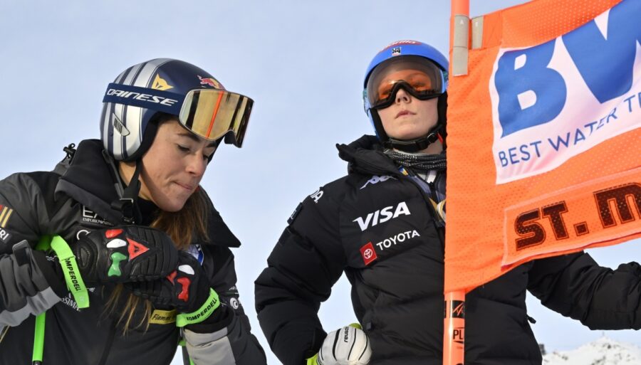 Sofia Goggia, trabajo extra con Mikaela Shiffrin