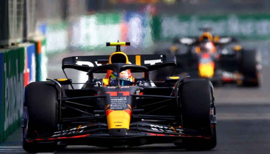 Sergio Pérez se impone a Max Verstappen y Charles Leclerc sube al podio
