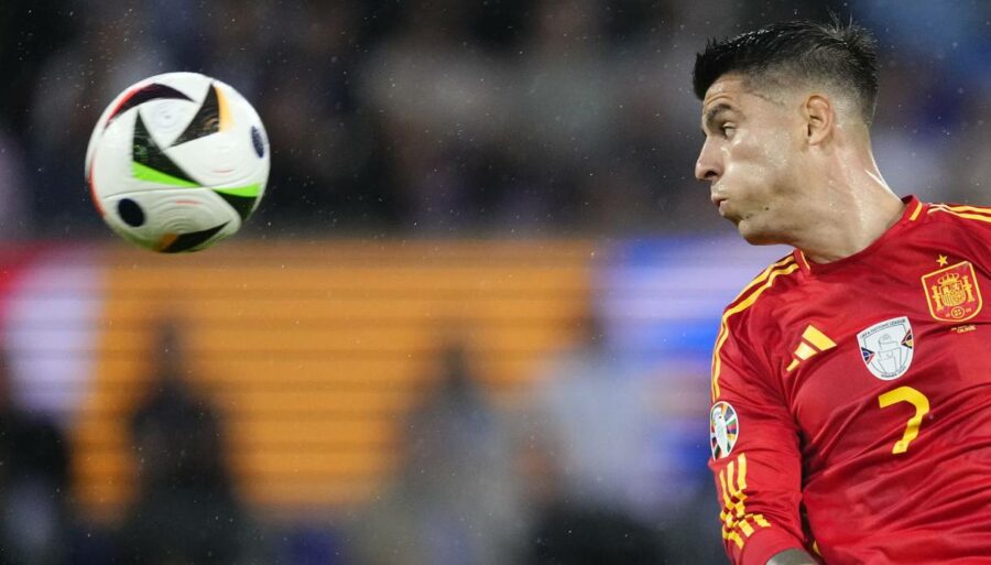Eurocopa 2024, Álvaro Morata exulta y regatea al AC Milan