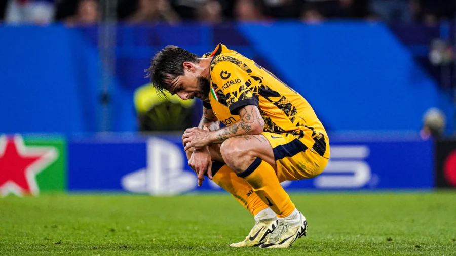 El Inter, del sueño de la Liga de Campeones a una derrota récord: las lágrimas de Francesco Acerbi
