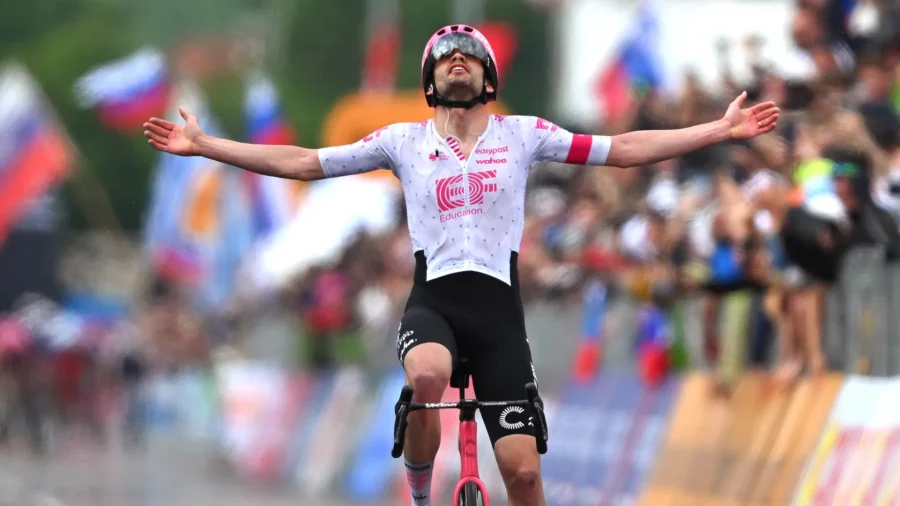 Giro d&apos;Italia, Kasper Asgreen gana en Nova Gorica, Mads Pedersen y Giulio Ciccone caen