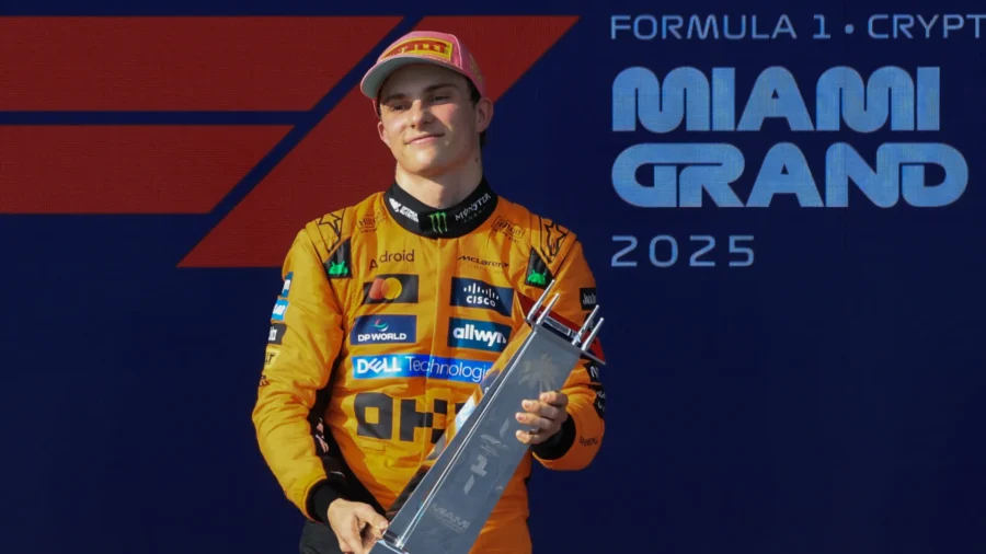 Oscar Piastri marca un triplete en el Gran Premio de Miami, Ferrari se distancia