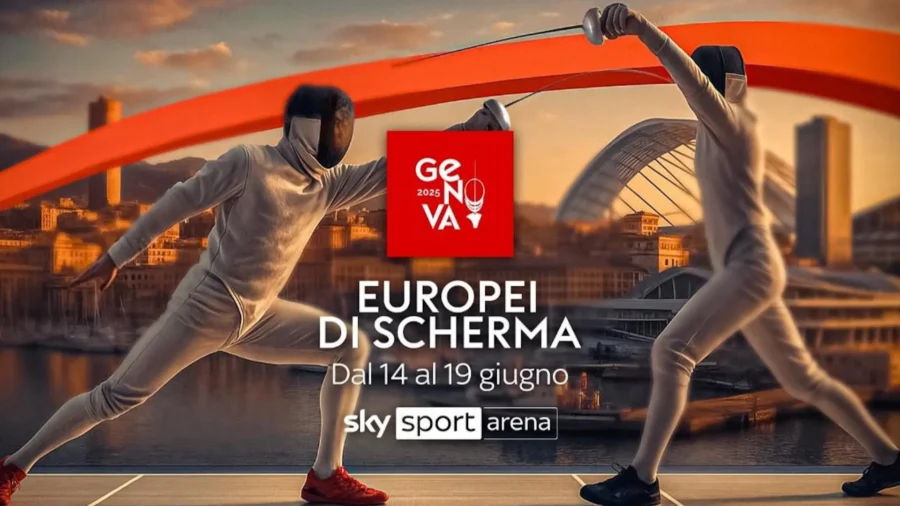 Esgrima, Campeonatos Europeos de Génova en Sky y en streaming en NOW