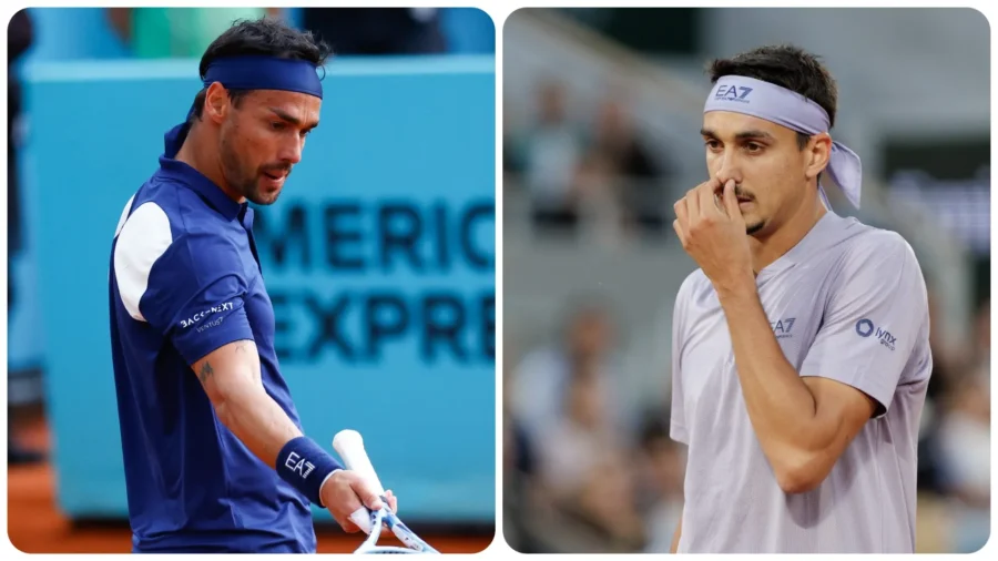 Lorenzo Sonego y Fabio Fognini eliminados de inmediato en Stuttgart