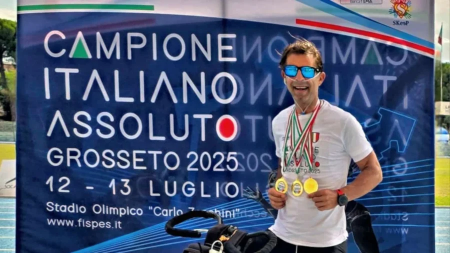 Carlo Calcagni, triplete de oros en los Campeonatos Paralímpicos Absolutos de Italia