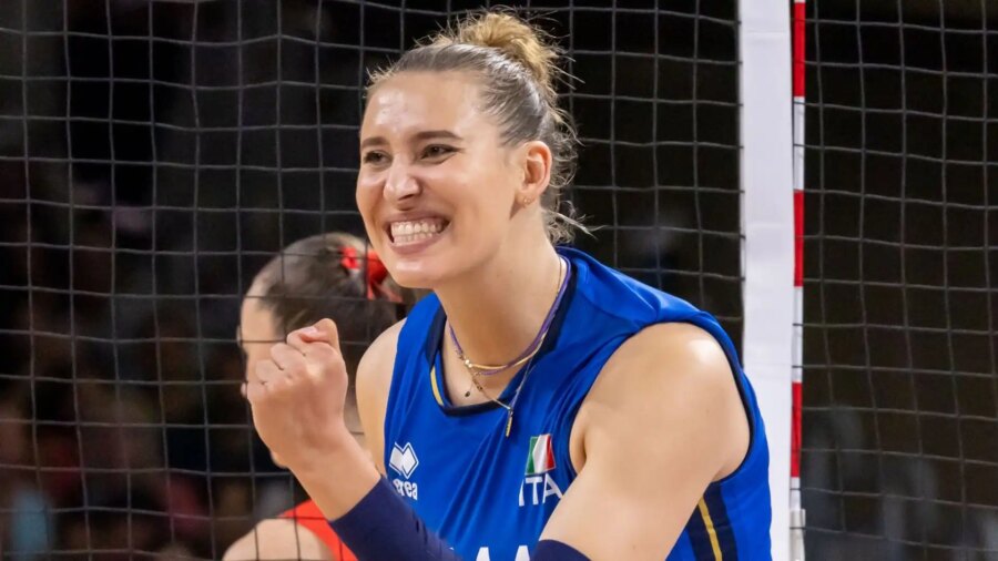 Ekaterina Antropova carga contra Italvolley ante Estados Unidos