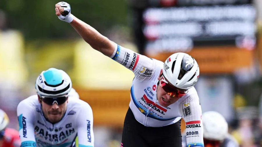 Philipsen se rompe una clavícula y Merlier se burla del Milan