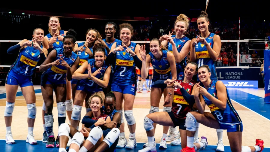 Nations League, Azzurre dell&apos;Italvolley baten récords