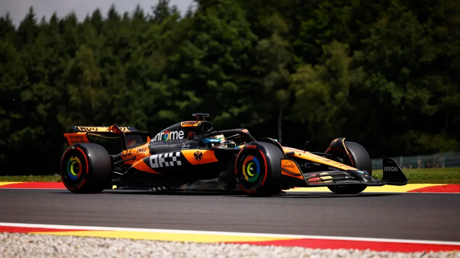 F1, GP de Bélgica: Oscar Piastri se lleva los primeros libres, 5º Charles Leclerc