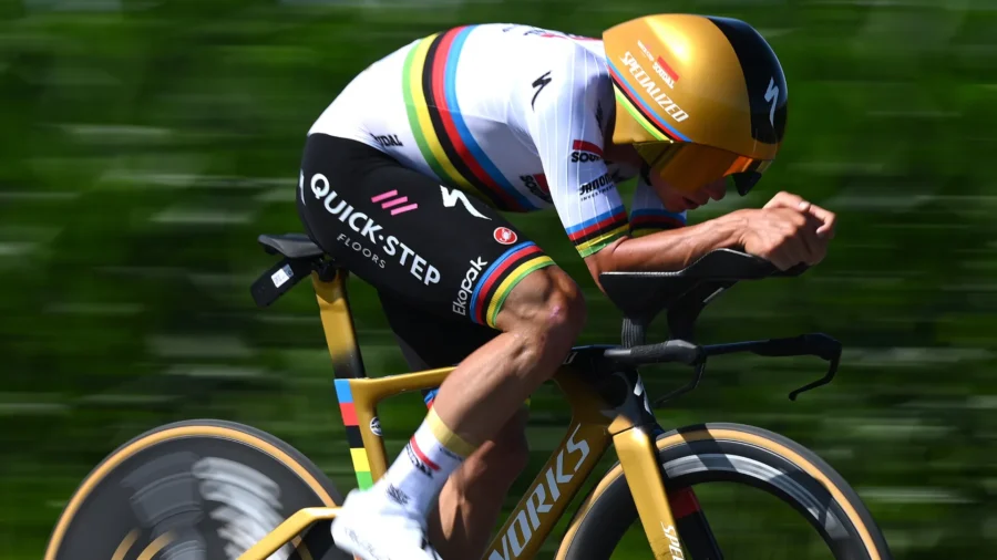 Tour de Francia, contrarreloj de Caen para Remco Evenepoel, maillot amarillo para Tadej Pogacar