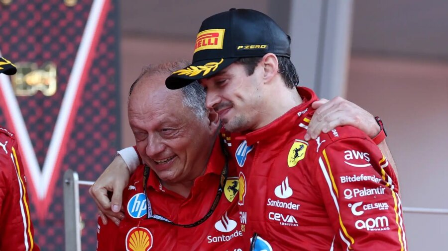 Ferrari: Charles Leclerc comenta la renovación de Vasseur