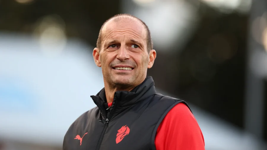 Massimiliano Allegri abraza a Jashari y empieza a despedirse de Thiaw