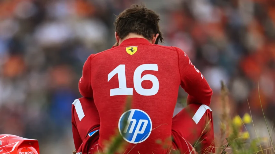Ferrari y el fin de semana infernal de Charles Leclerc