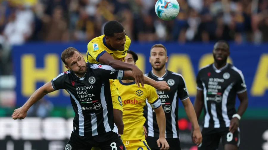 Udinese y Hellas Verona comienzan su serie A con un empate