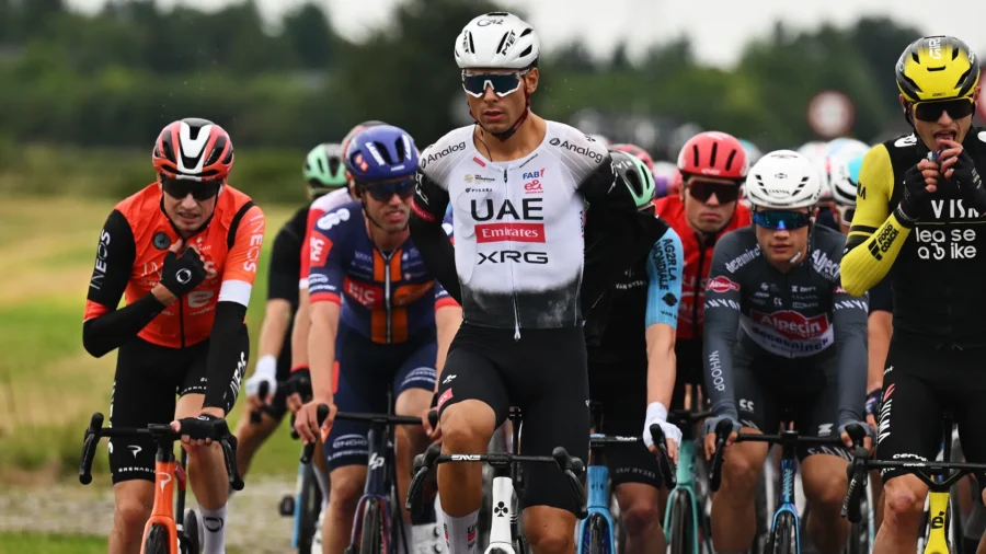 Caída en la Vuelta a Polonia de Filippo Baroncini, que se encuentra hospitalizado