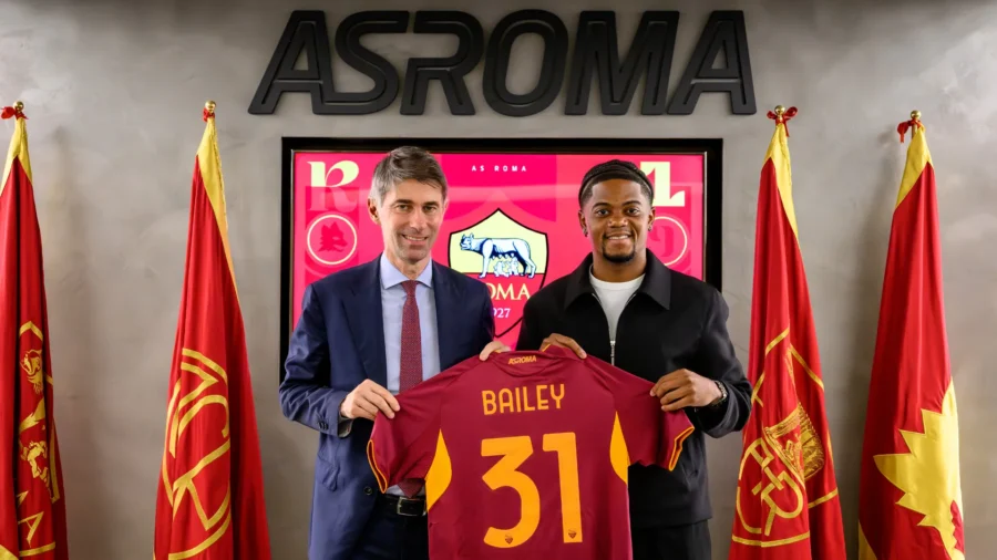 Roma, oficial Leon Bailey: llega cedido con derecho de tanteo