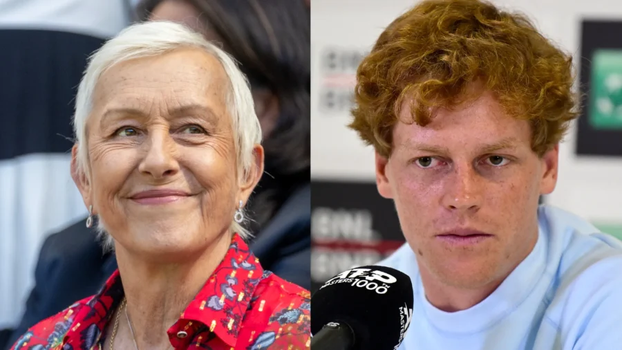 Jannik Sinner: Martina Navratilova no se contiene con el azul