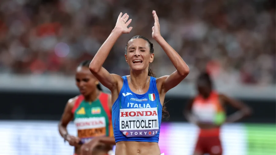 Mundiales de Atletismo: Battocletti se lleva la plata. Fabbri bronce en peso
