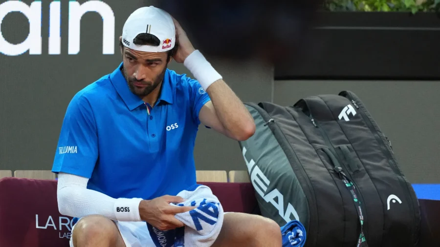 Matteo Berrettini, amargo regreso a China. Ok Sonego