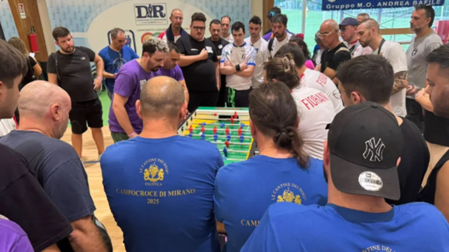 Grandes emociones para el Campeonato Italiano de Futbolín Paralímpico por Equipos