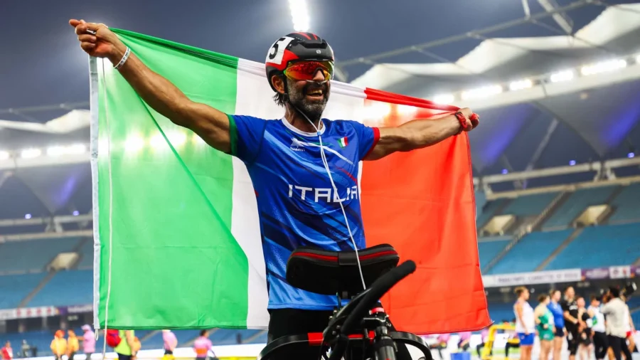 Carlo Calcagni y una medalla de oro que pesa como una roca