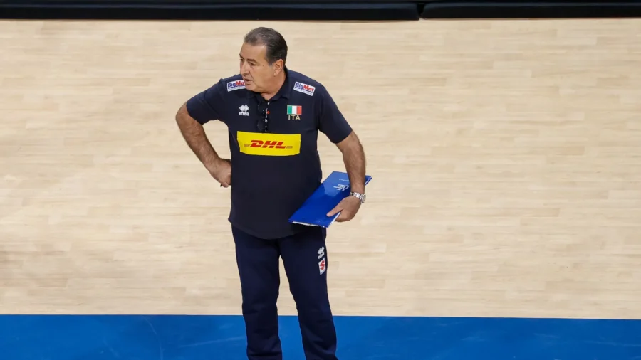 Italvolley, la exultación de Ferdinando De Giorgi