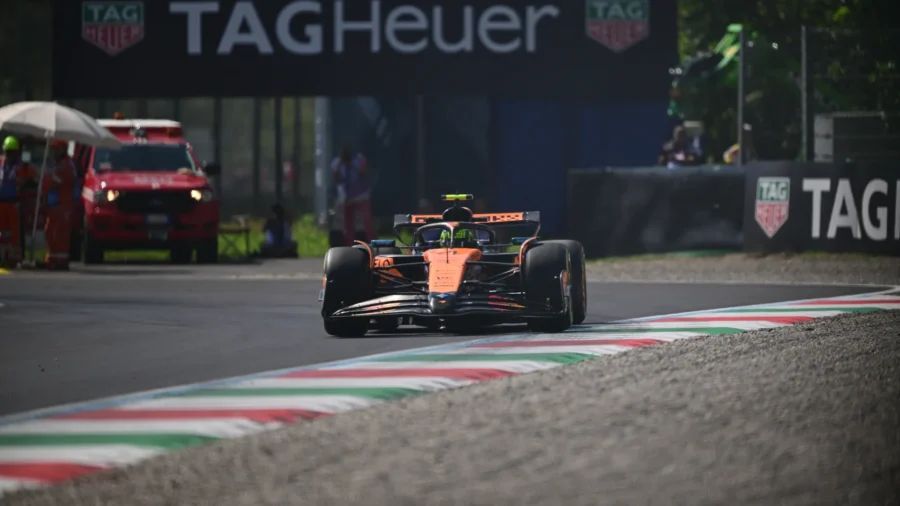 Sólo Lando Norris por delante del Ferrari de Charles Leclerc en la segunda sesión de entrenamientos libres de Monza