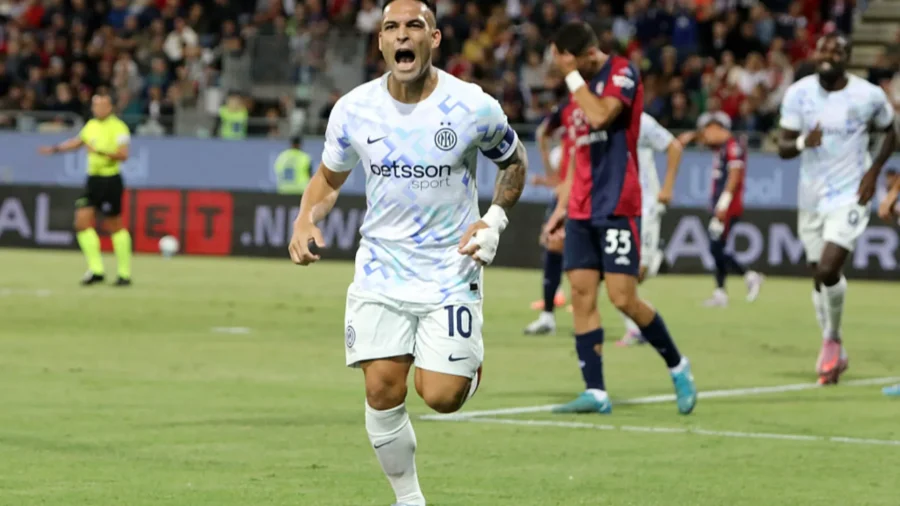 Inter corsara, Lautaro Martinez y Pio Esposito doblan al Cagliari