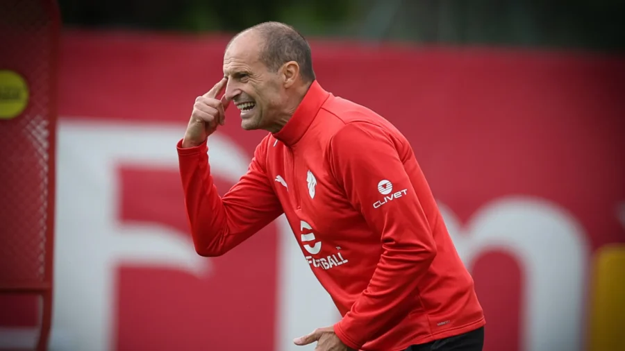 Massimiliano Allegri pide más a Rafael Leao ante el Atalanta