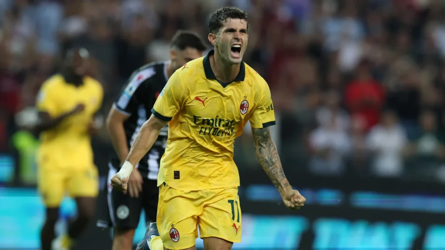 El AC Milan arrolla al Udinese con un doblete de Pulisic