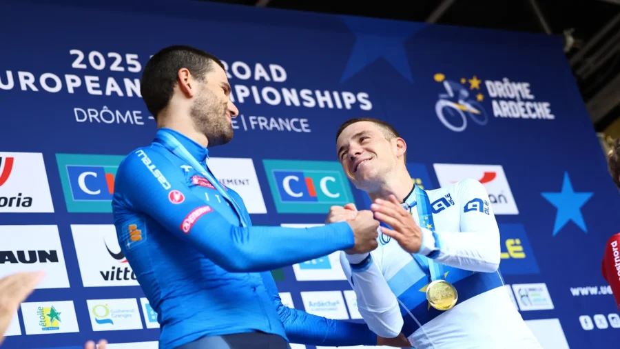 Campeonatos de Europa, Filippo Ganna plata en la contrarreloj por detrás de Remco Evenepoel