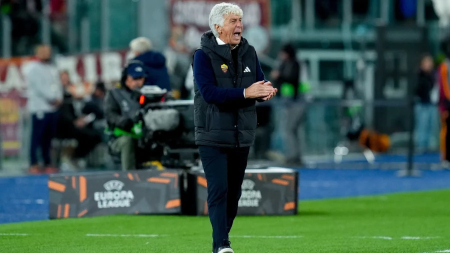 Roma, Gian Piero Gasperini no oculta su decepción por el triple penalti fallado