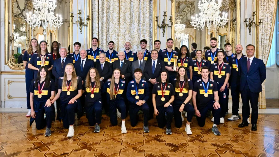 Italvolley, celebración mundial con el Presidente Sergio Mattarella