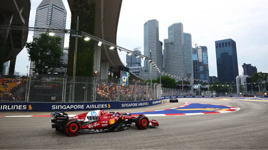 Singapur, sólo Fernando Alonso mejor que Charles Leclerc