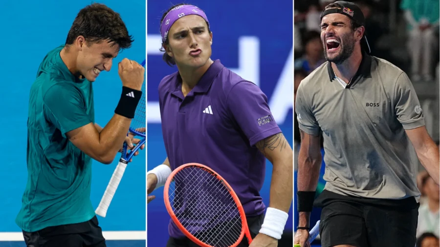Masters 1000 de Shanghai: Luca Nardi y Mattia Bellucci sonríen, Matteo Berrettini no