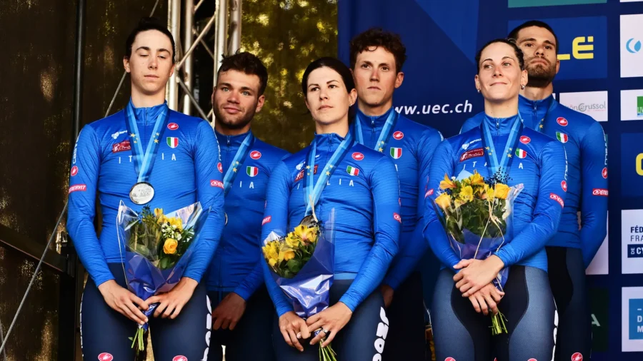 Campeonatos de Europa, Italia burlada por Francia: plata en el relevo mixto