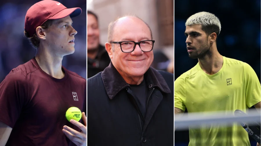 Carlo Verdone aplaude a Sinner pero da un papel a Alcaraz