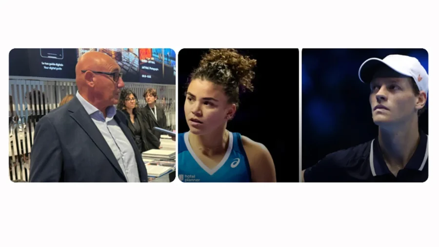 Ray Giubilo, Jannik Sinner, Jasmine Paolini y la foto del año