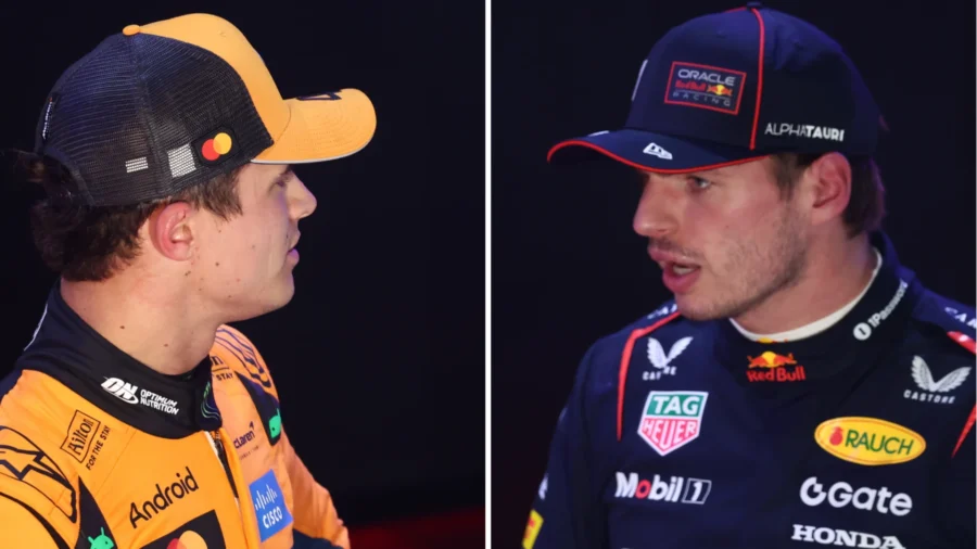 Lando Norris-Max Verstappen, chispas en la pista: arrebato del piloto de McLaren